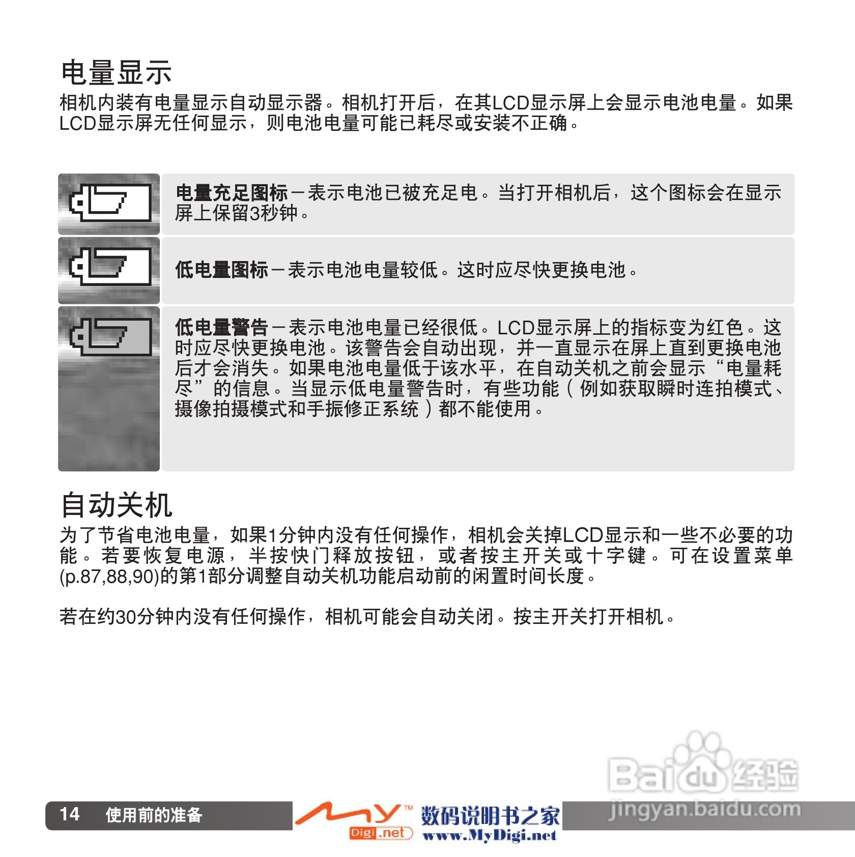 柯尼卡美能达 Dimage Z6数码相机(简体原版)说明书:[2]