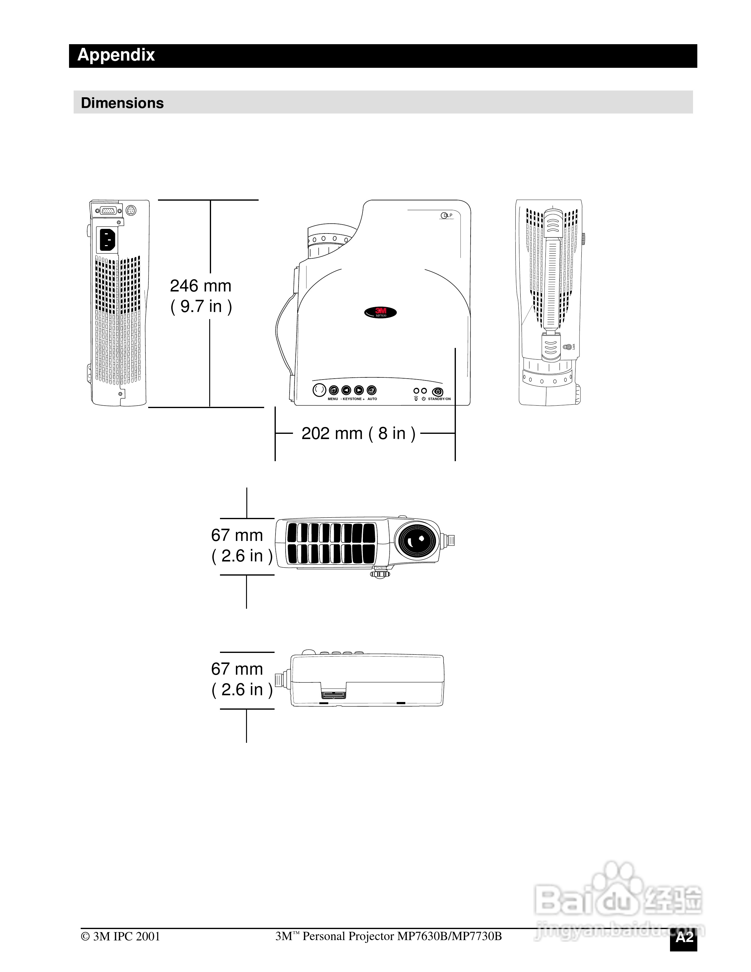 3M MP7630B投影机说明书:[4]