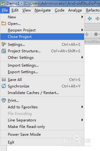 Android studio教程:如何删除Android项目