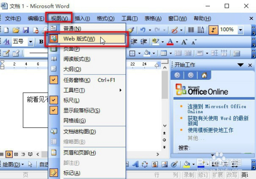 认识word2003的5种视图