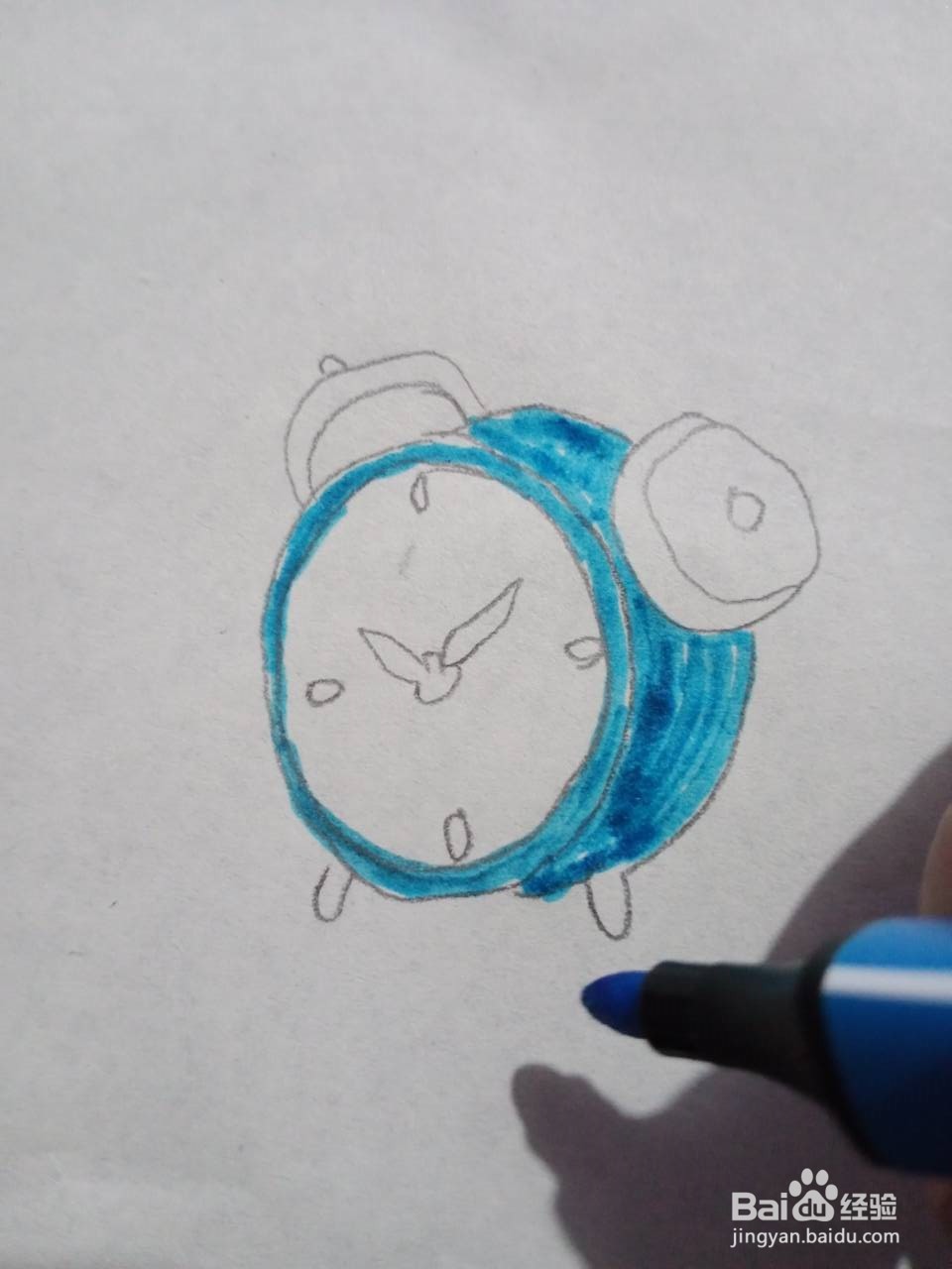 闹钟的简笔画怎么画?