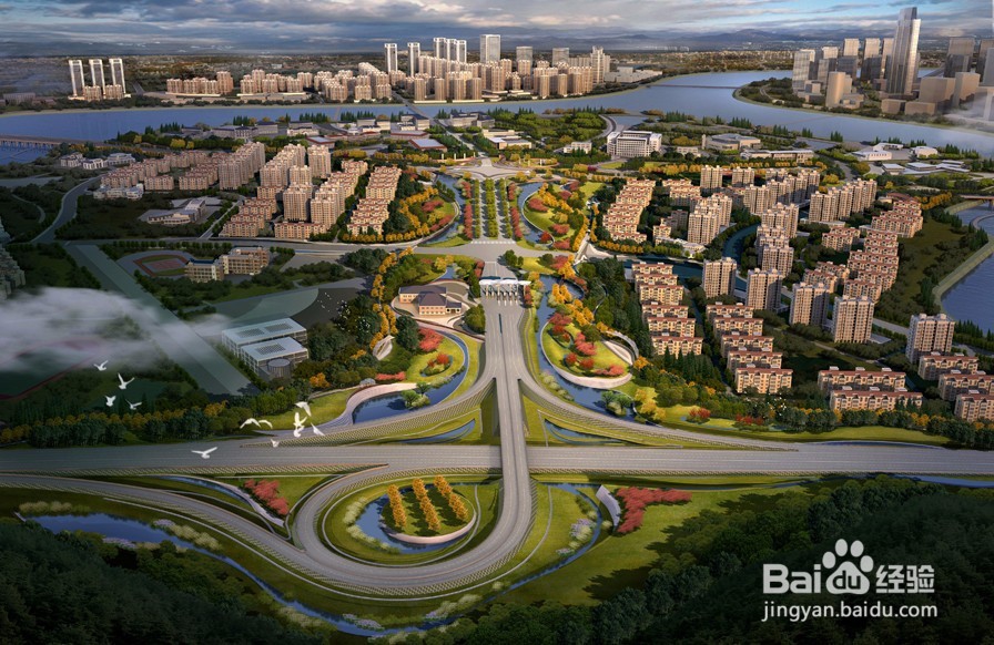 如何在道路绿化效果图设计中融入海绵城市理念？