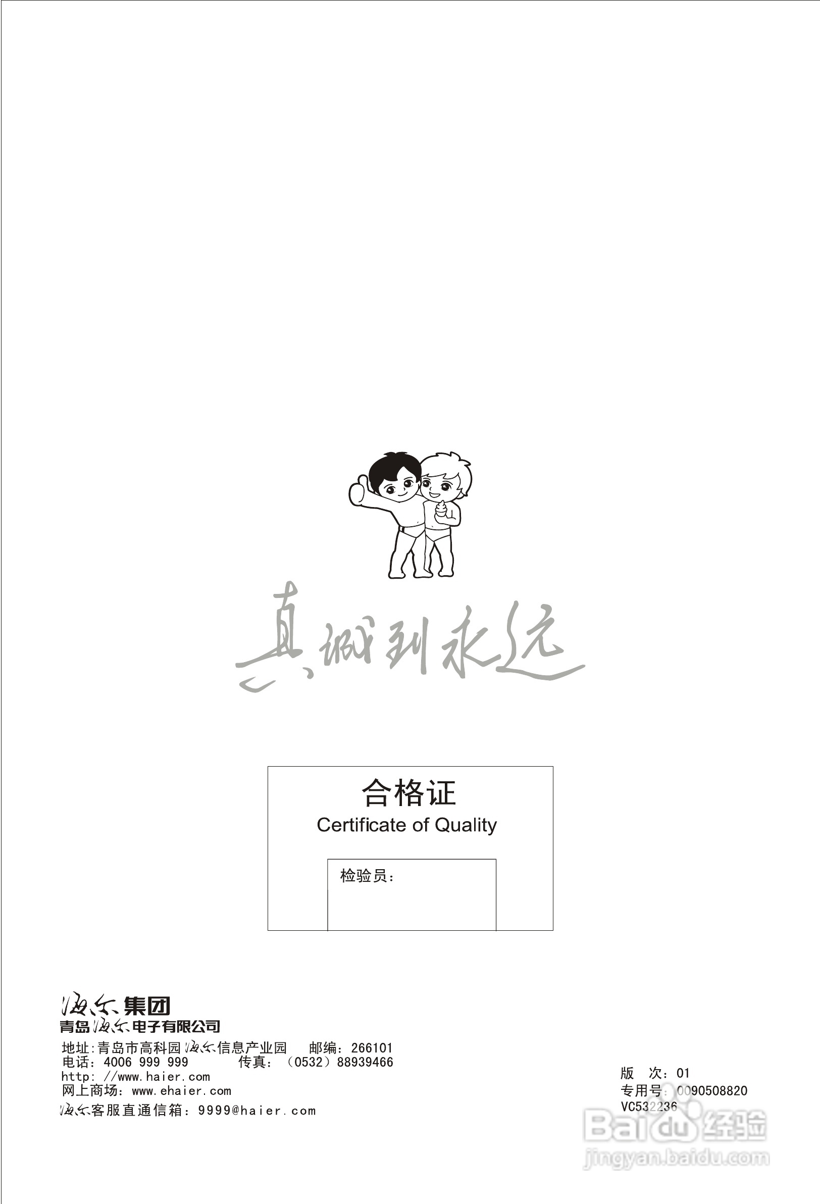海尔彩色电视机P50A11-AK使用说明书:[5]