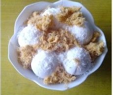 超级懒人的超级乐趣吃法——独创椰香肉松蒸汤圆