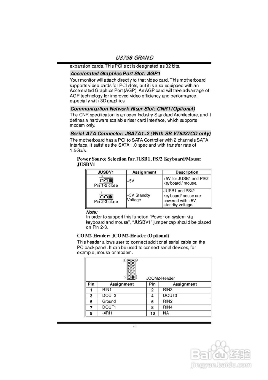 映泰U8798 Grand 7.x主板说明书:[1]