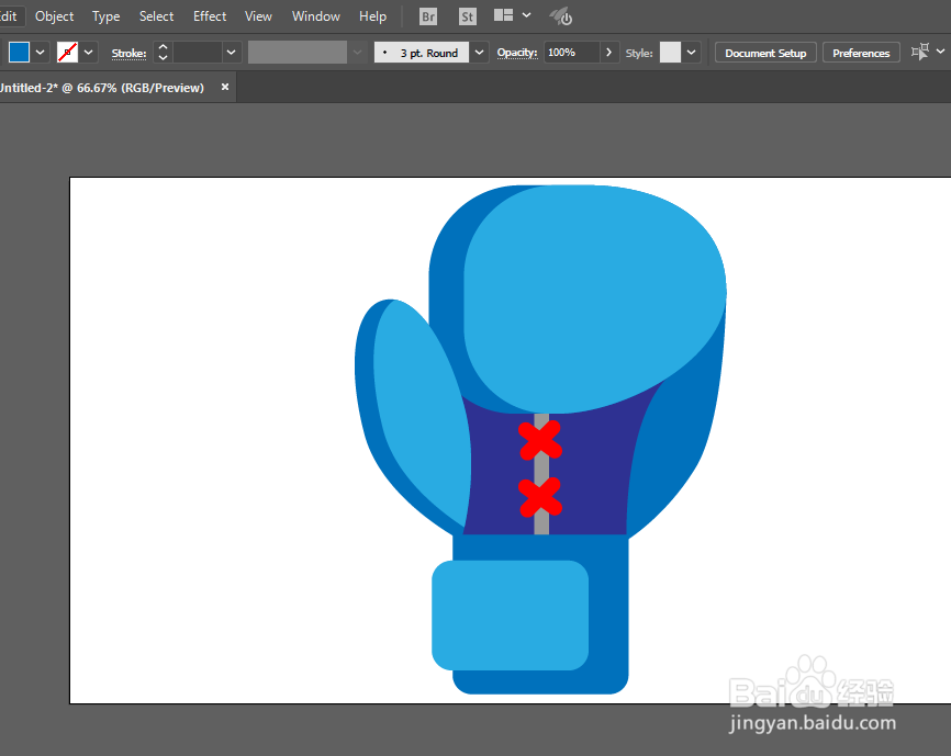 如何用ILLUSTRATOR绘制拳套