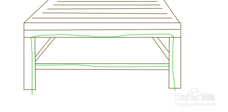 flash绘制一个卡通竹床的方法