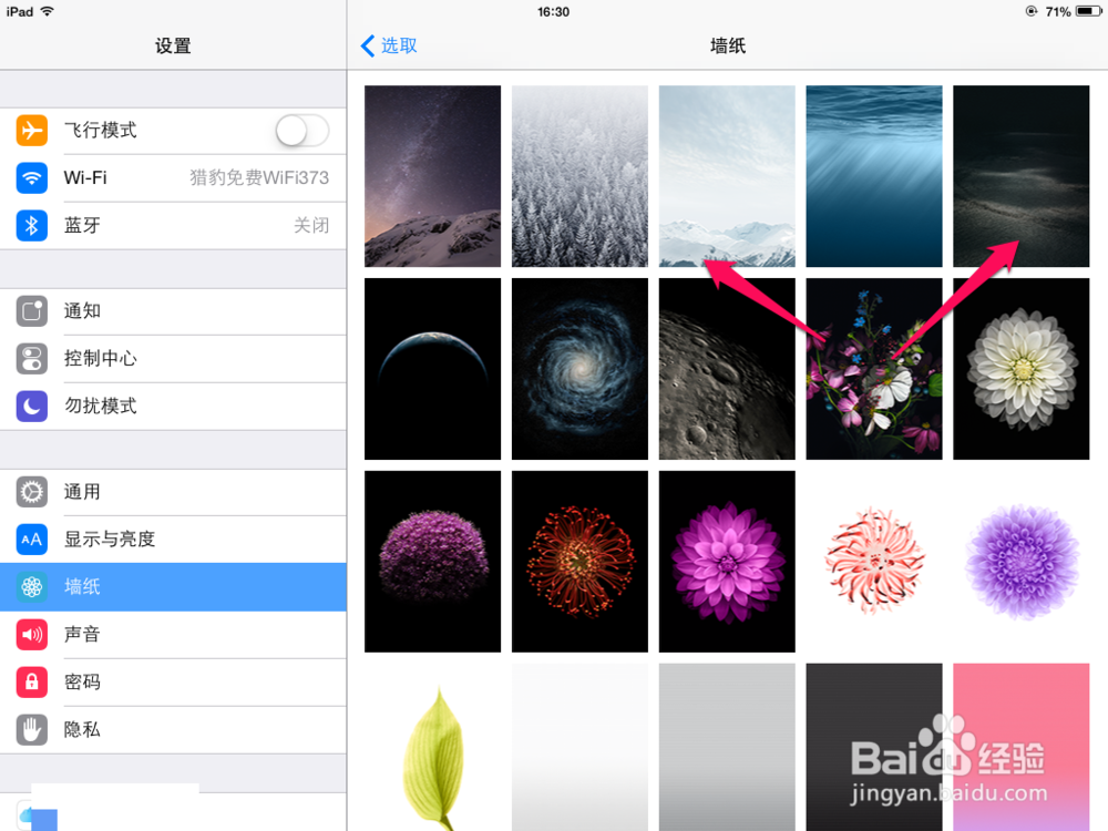 苹果ipad mini 如何换壁纸