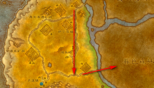 魔兽世界2.3版 35任务 加尔的剑 刺脊在哪里阿