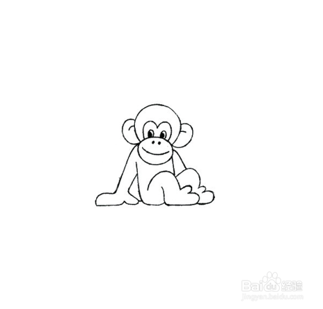 简笔画-如何画猴子的简笔画