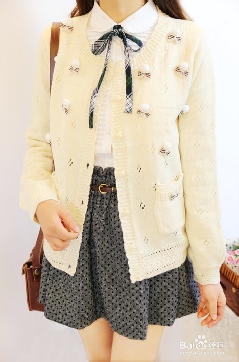 热搭配秋冬季的小清新森林系文艺时尚百搭针织衫