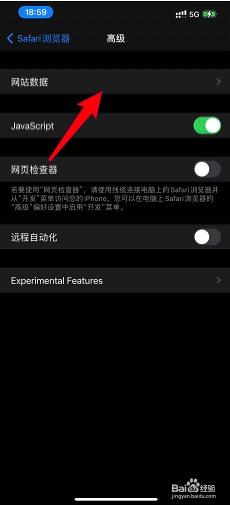 iPhone12Safari浏览器怎么移除所有网站数据