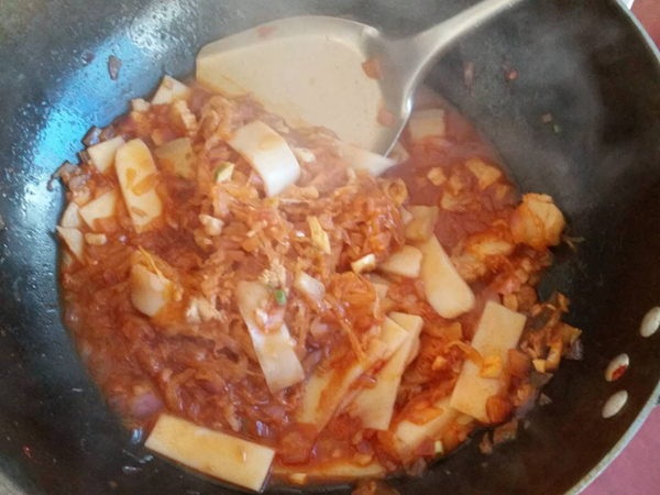 韩式酸菜炒年糕