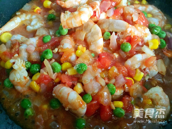 鲜虾什锦饭的做法