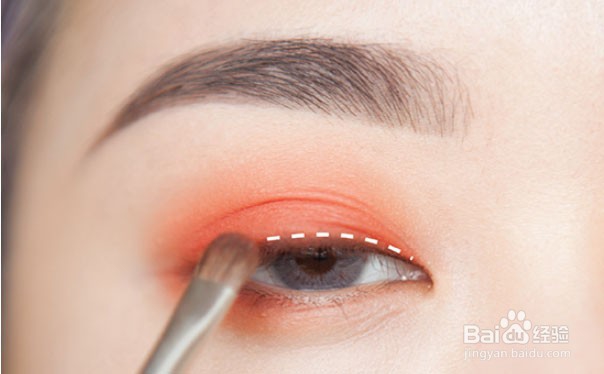 单色眼影的画法步骤图