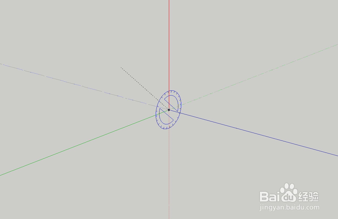 草图大师如何测量角度并创造参考线呢？