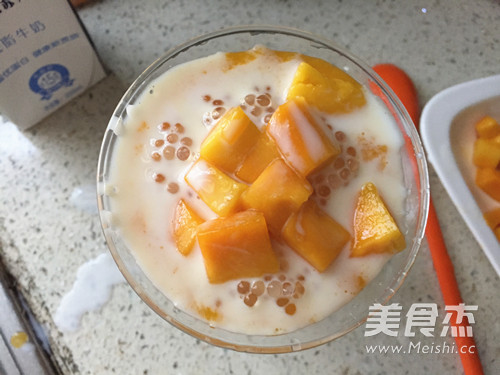 芒果西米露的做法