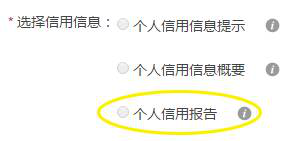 快速查询个人征信