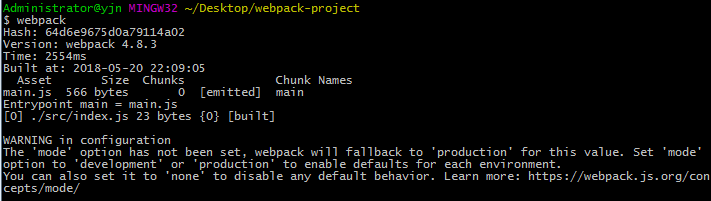 window7安装webpack4.8