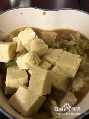大白菜炖冻豆腐