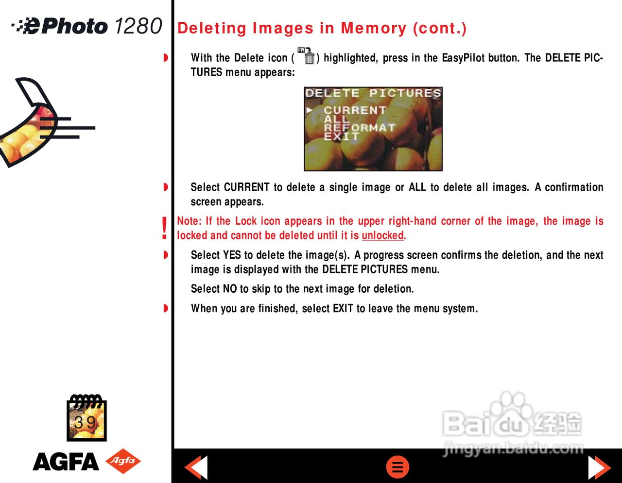 爱克发 ephoto 1280数码相机说明书:[4]