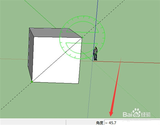 sketchup使用技巧之量角器工具