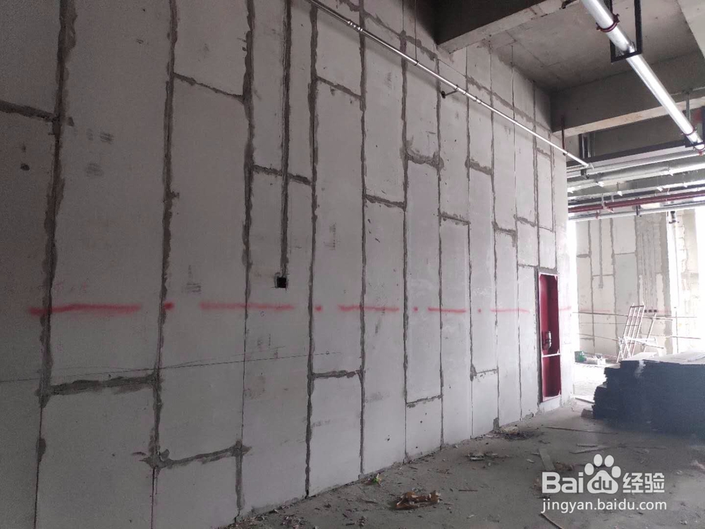 聚苯颗粒隔墙板安装图解