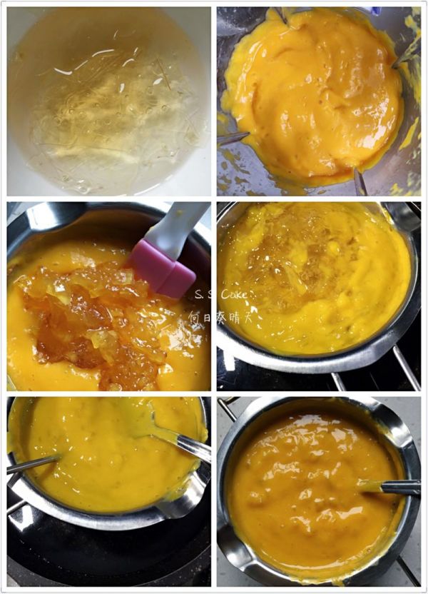 芒果凤梨慕斯蛋糕