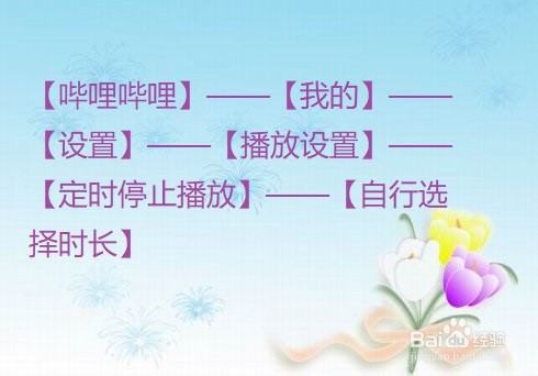 哔哩哔哩怎么设置定时停止播放？