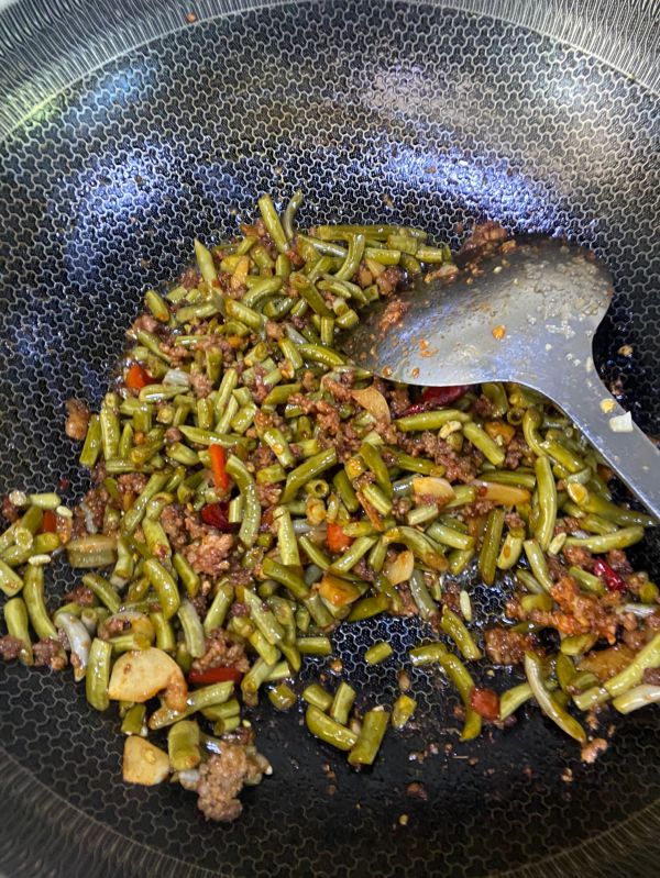 豆角炒肉末豆角