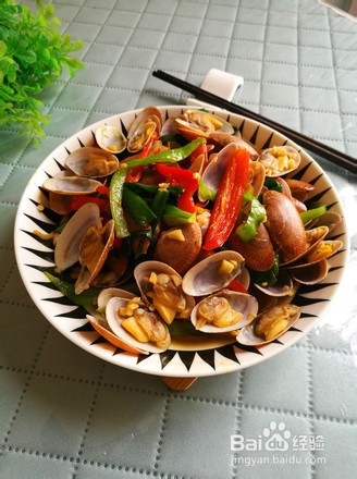 家常双椒炒花甲