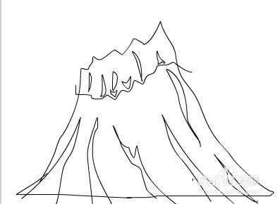 Flash绘制一座雪山的方法