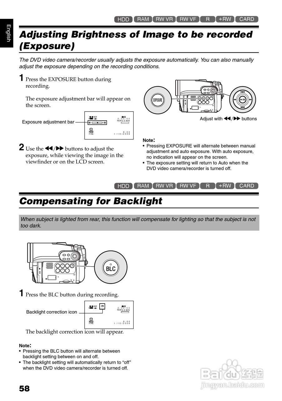 日立DZ-HS303E数码摄像机说明书:[6]