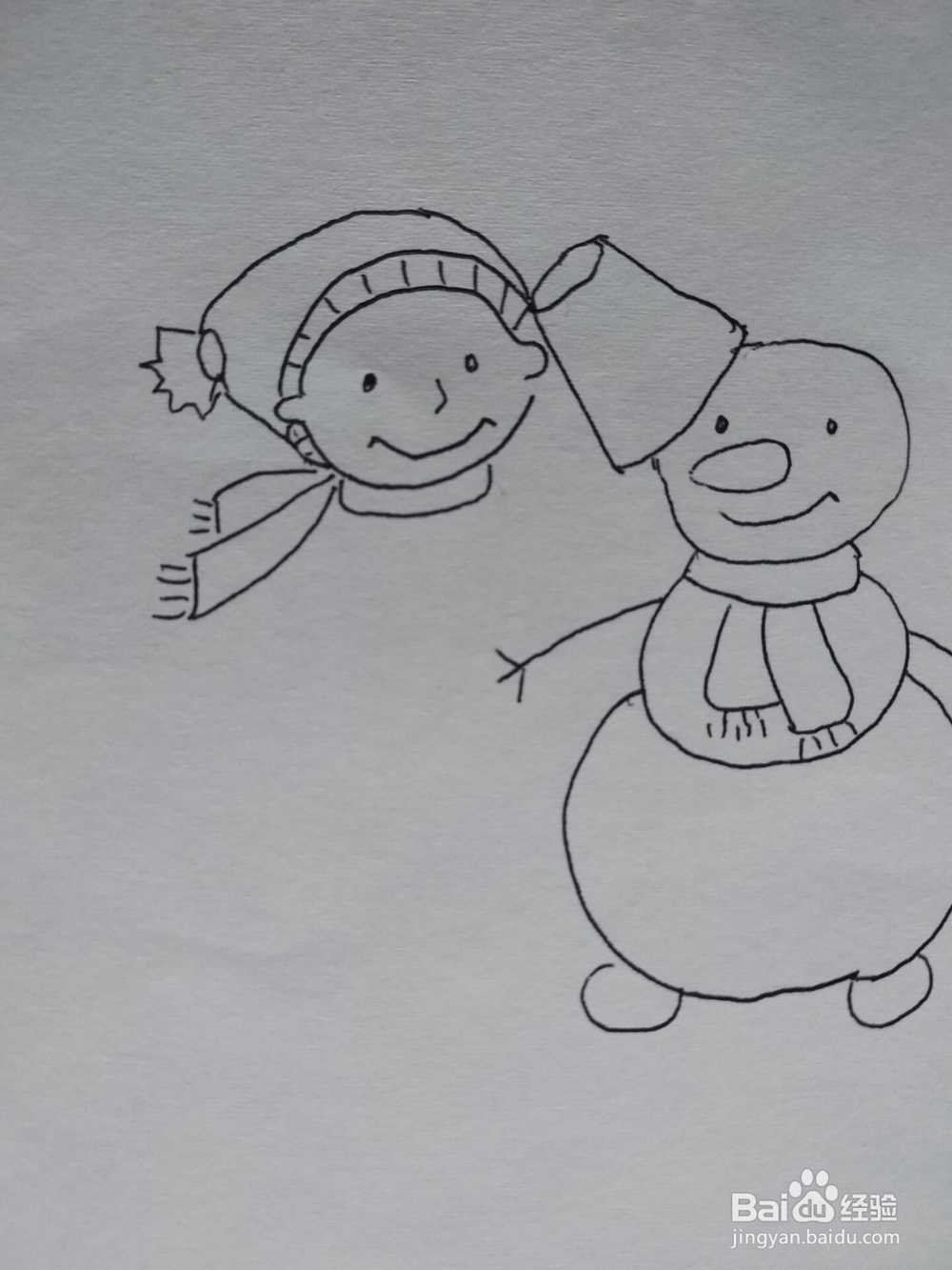 冬天来了简笔画步骤