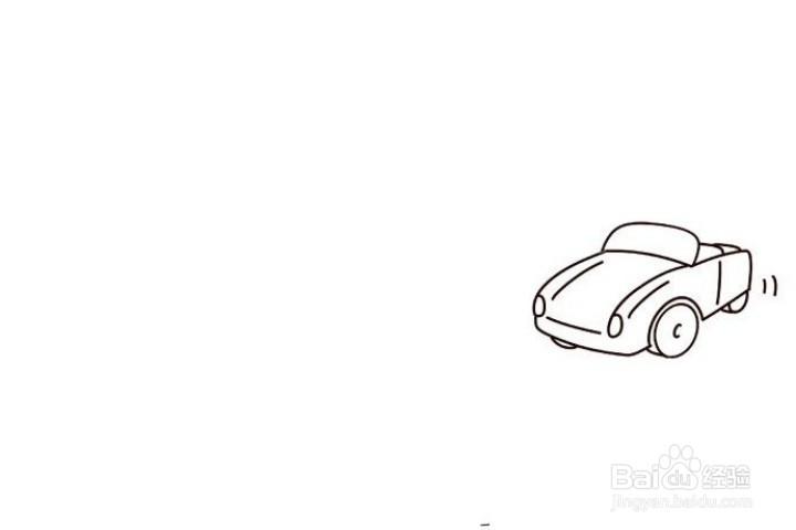 如何画卡通版汽车