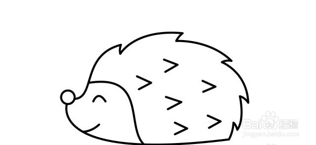 怎么画刺猬的简笔画