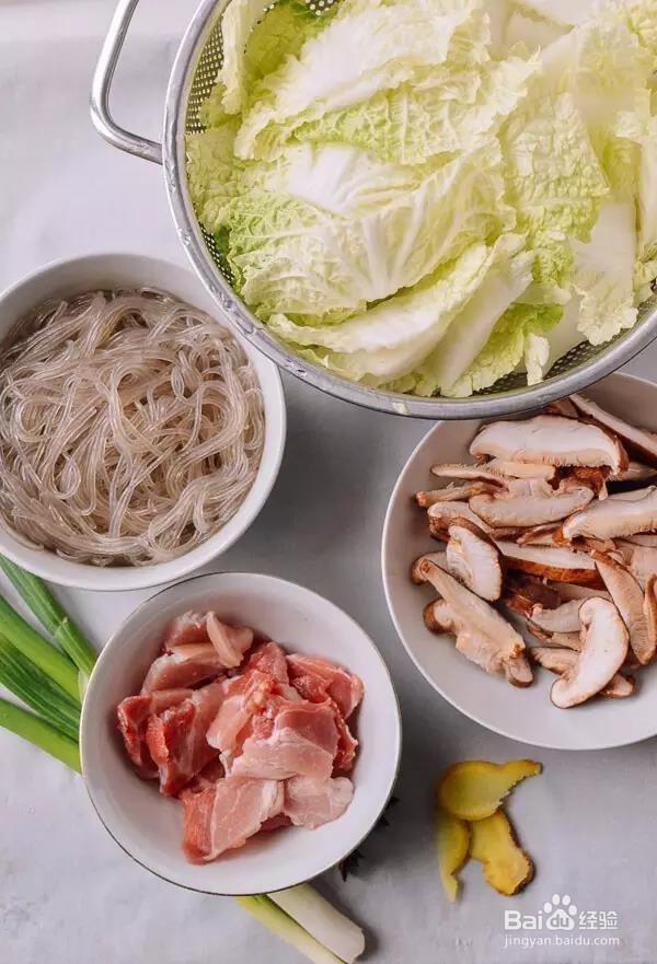 家常白菜炖粉条