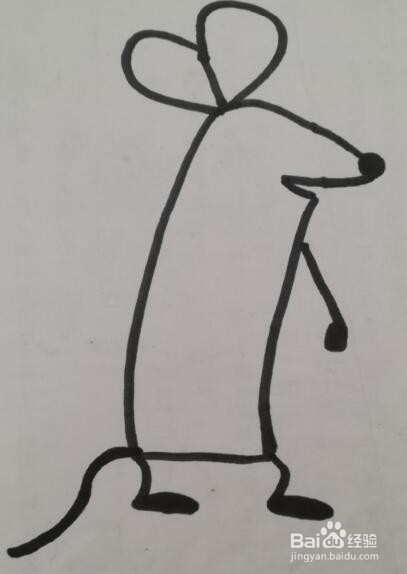 小老鼠的画法 小老鼠的简笔画
