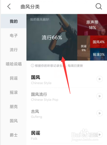 如何在网易云音乐APP上查看自己的曲风分类