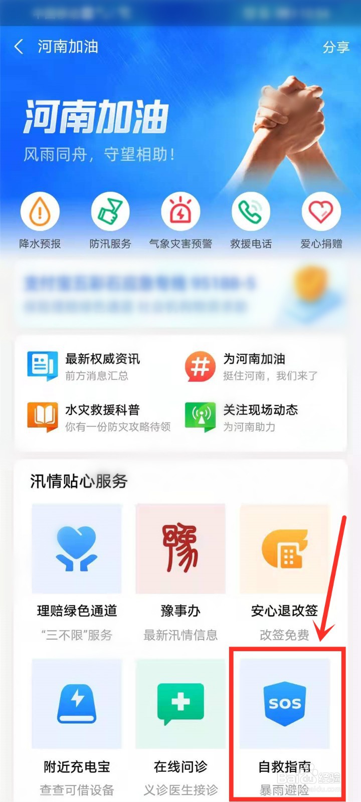 暴雨避险自救指南在哪查看
