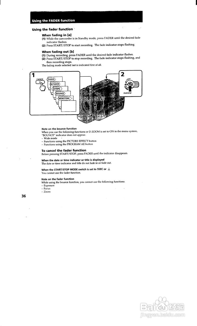 索尼CCD-TRV65模拟摄像机说明书:[4]