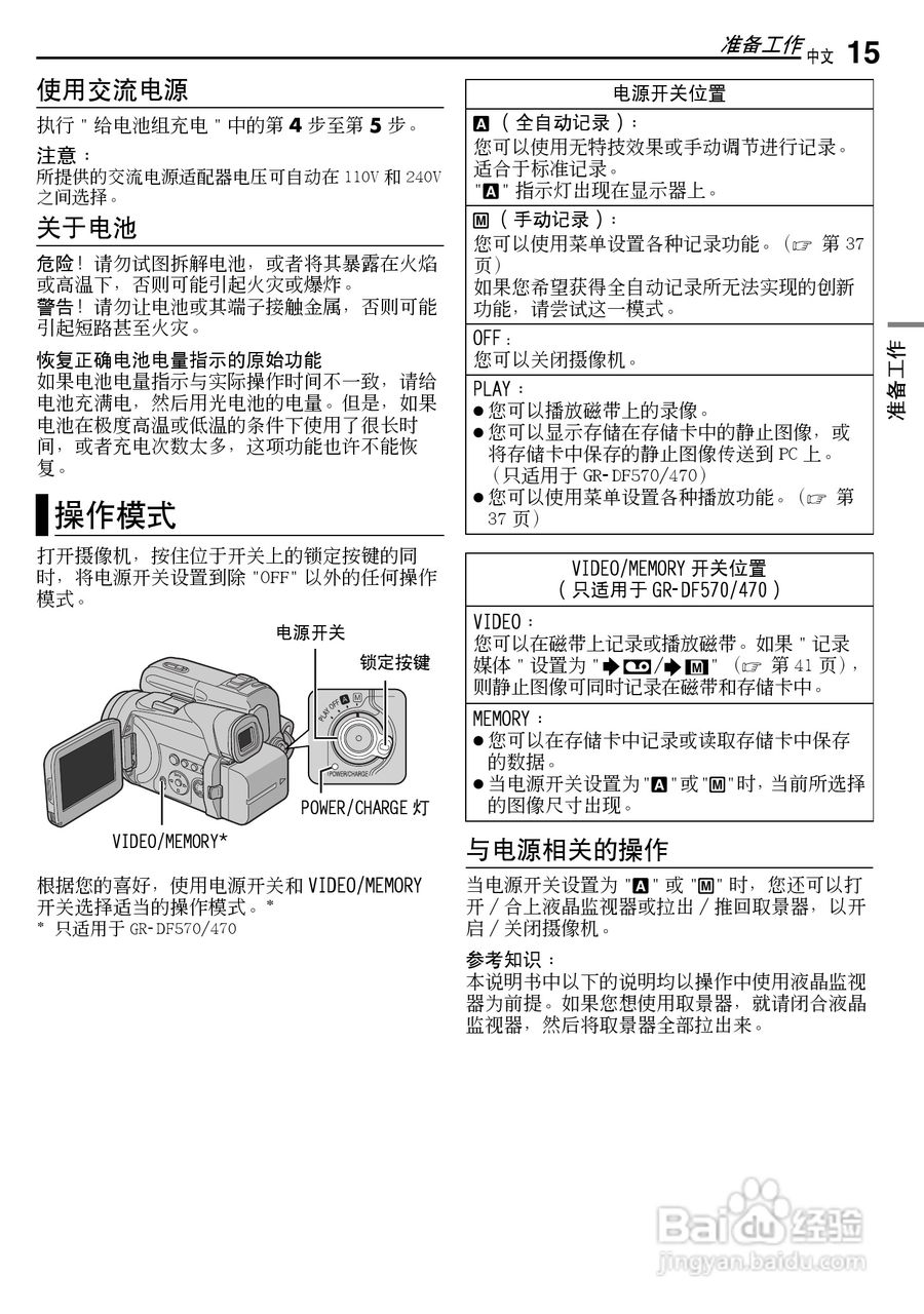 JVC GR-DF430AC数码摄像机说明书:[2]