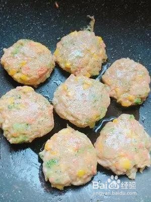 鸡胸肉虾泥蔬菜饼