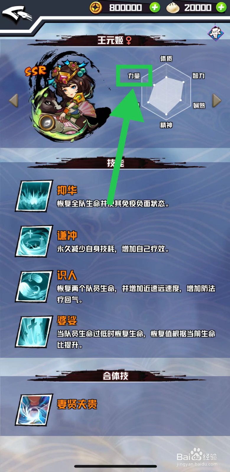 三国志外传怎么查看王元姬的力量