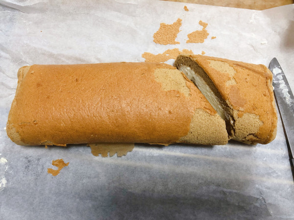 圣诞树桩创意蛋糕卷