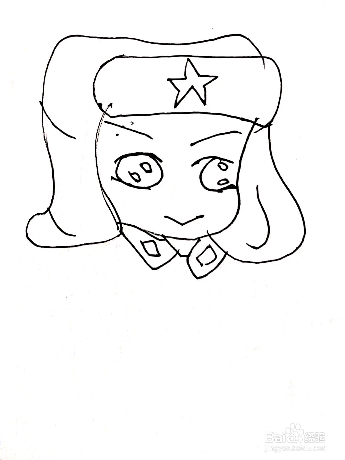 模范人物系列之雷锋简笔画