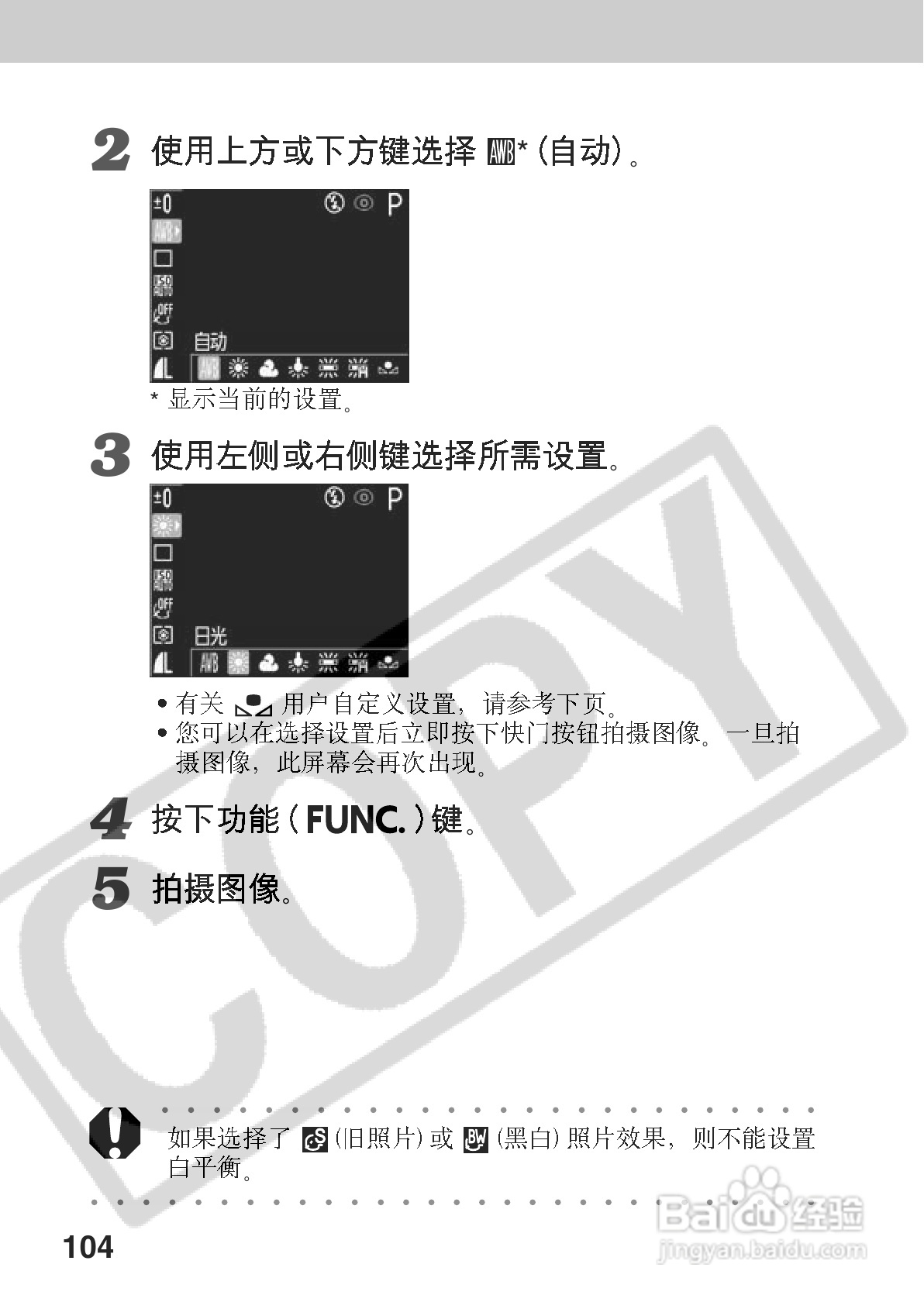 佳能PowerShot A70数码相机使用说明书:[11]