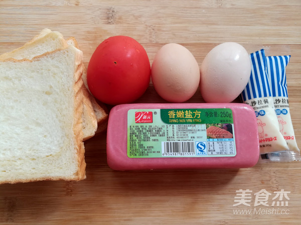 番茄鸡蛋三明治