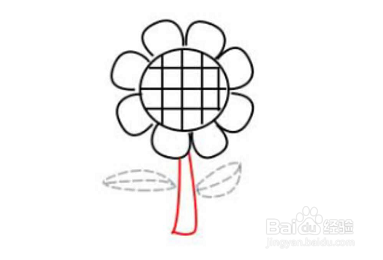 简笔画如何画向日葵