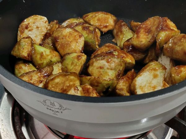 糖醋茄子盖浇饭